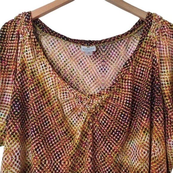 WORTHINGTON |  Multicolor Dotted Blouse - Picture 2 of 5